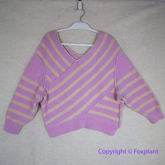 New! Free People‎  We The Free Crossroads Pullover pink sweater, size XS - Picture 4 of 12